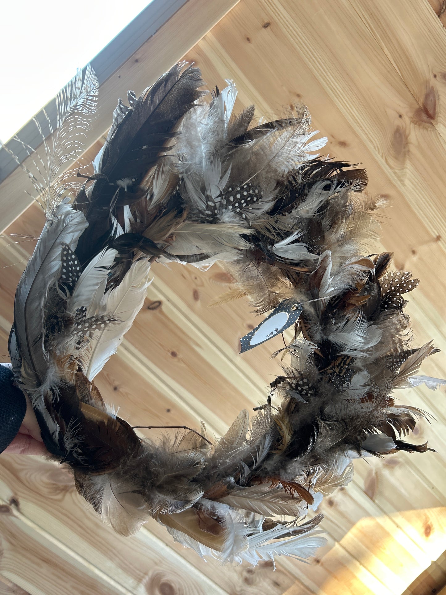 12 inch feather wreath option 2