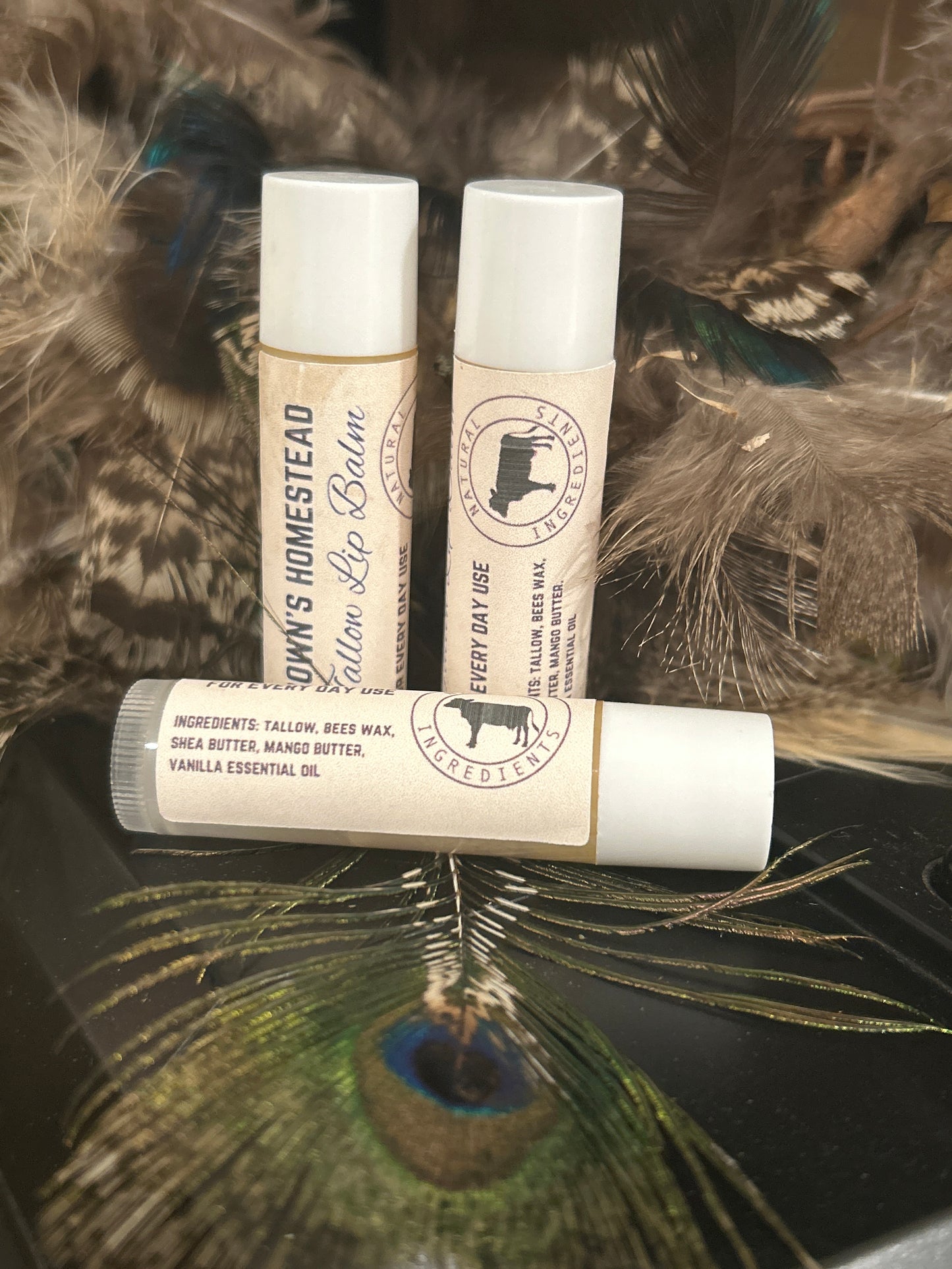 Tallow chapstick