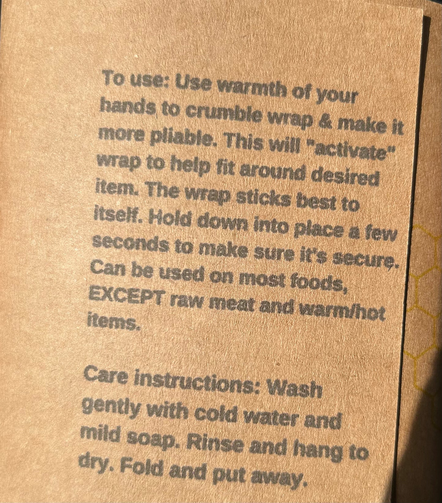 Beeswax wraps
