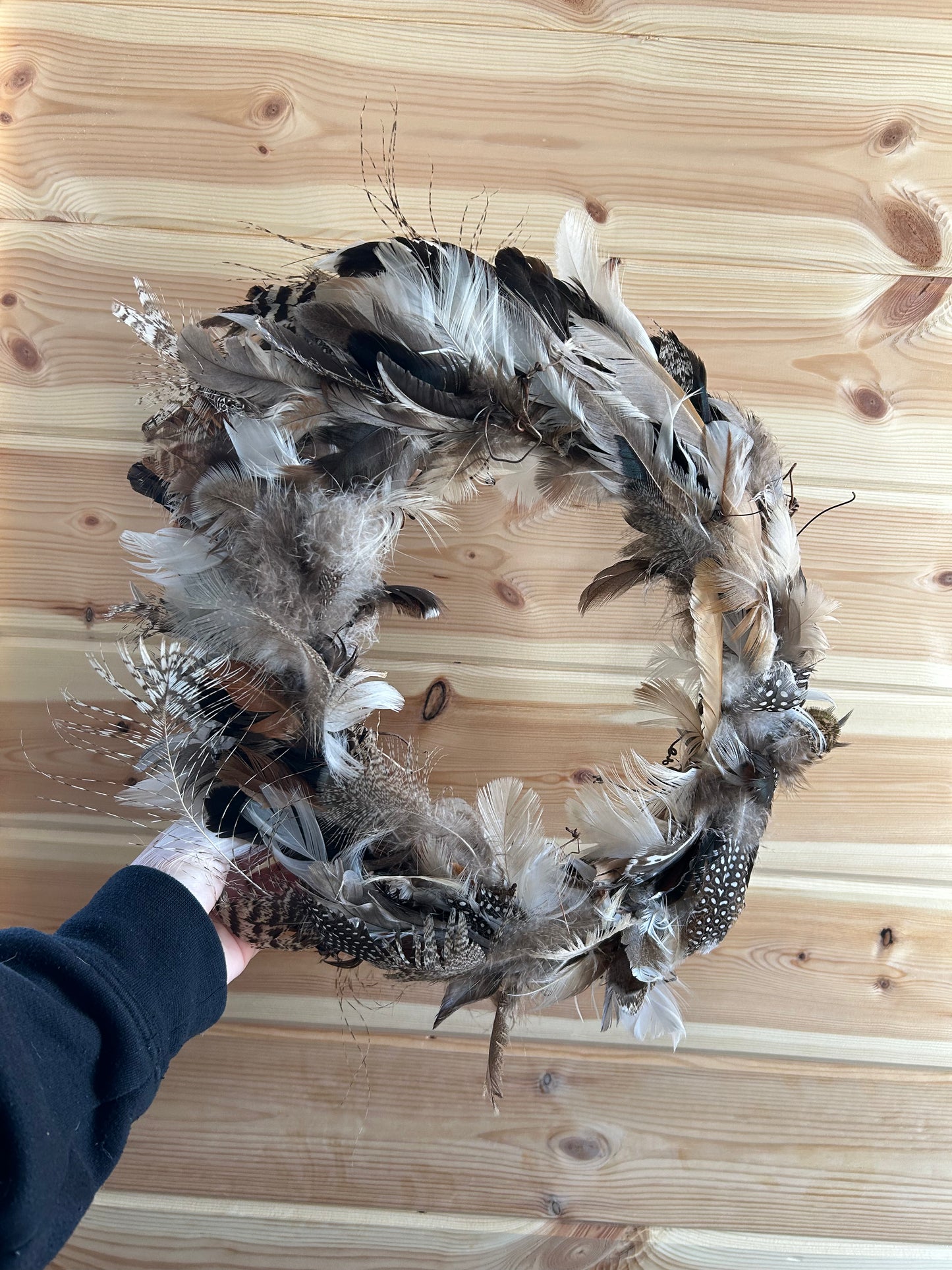 12 inch Feather wreaths option 1