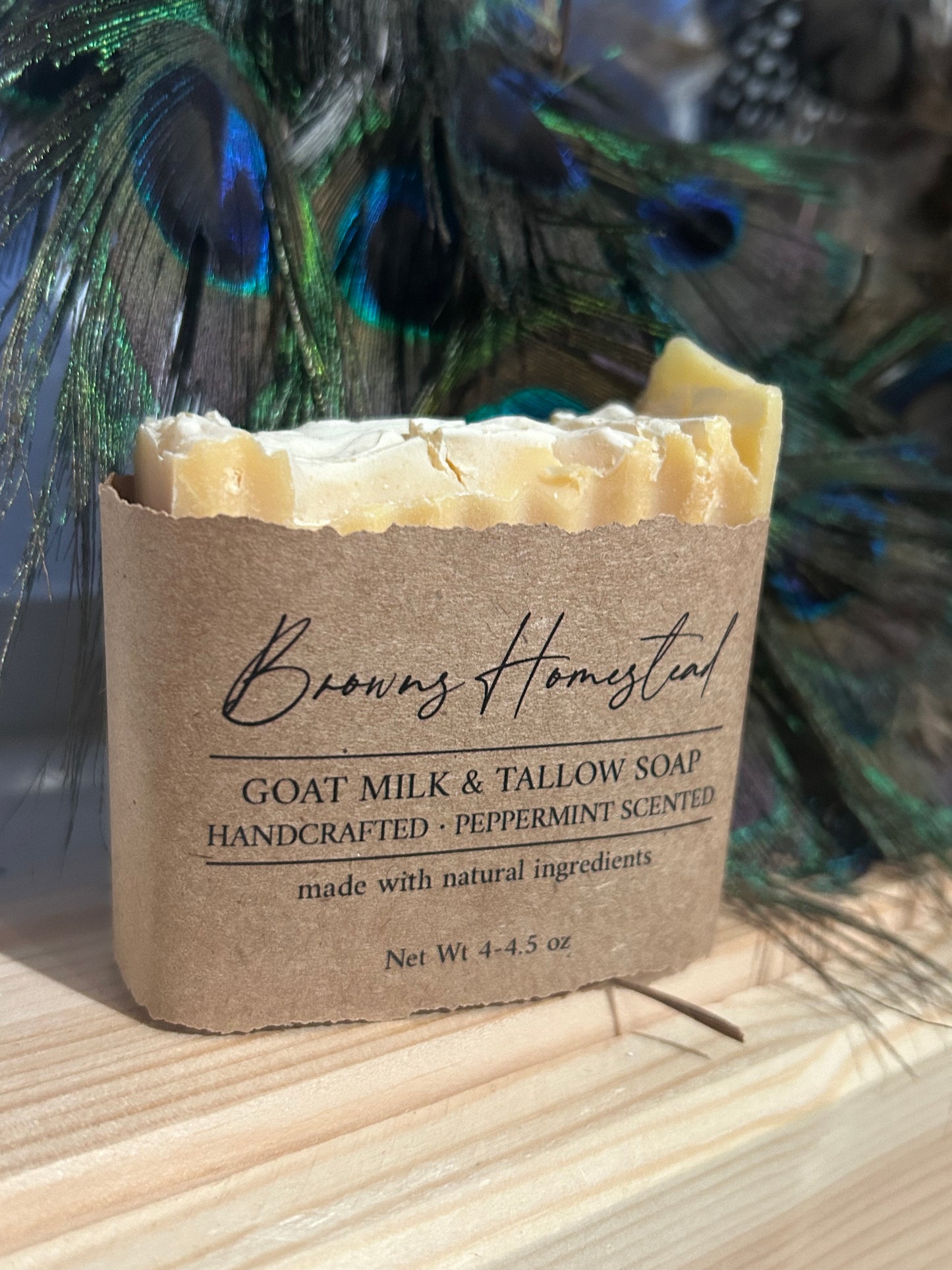 Peppermint tallow and goats milk soap