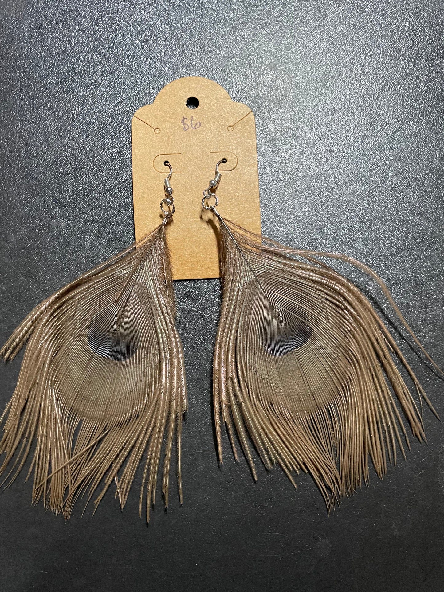 Peacock earrings