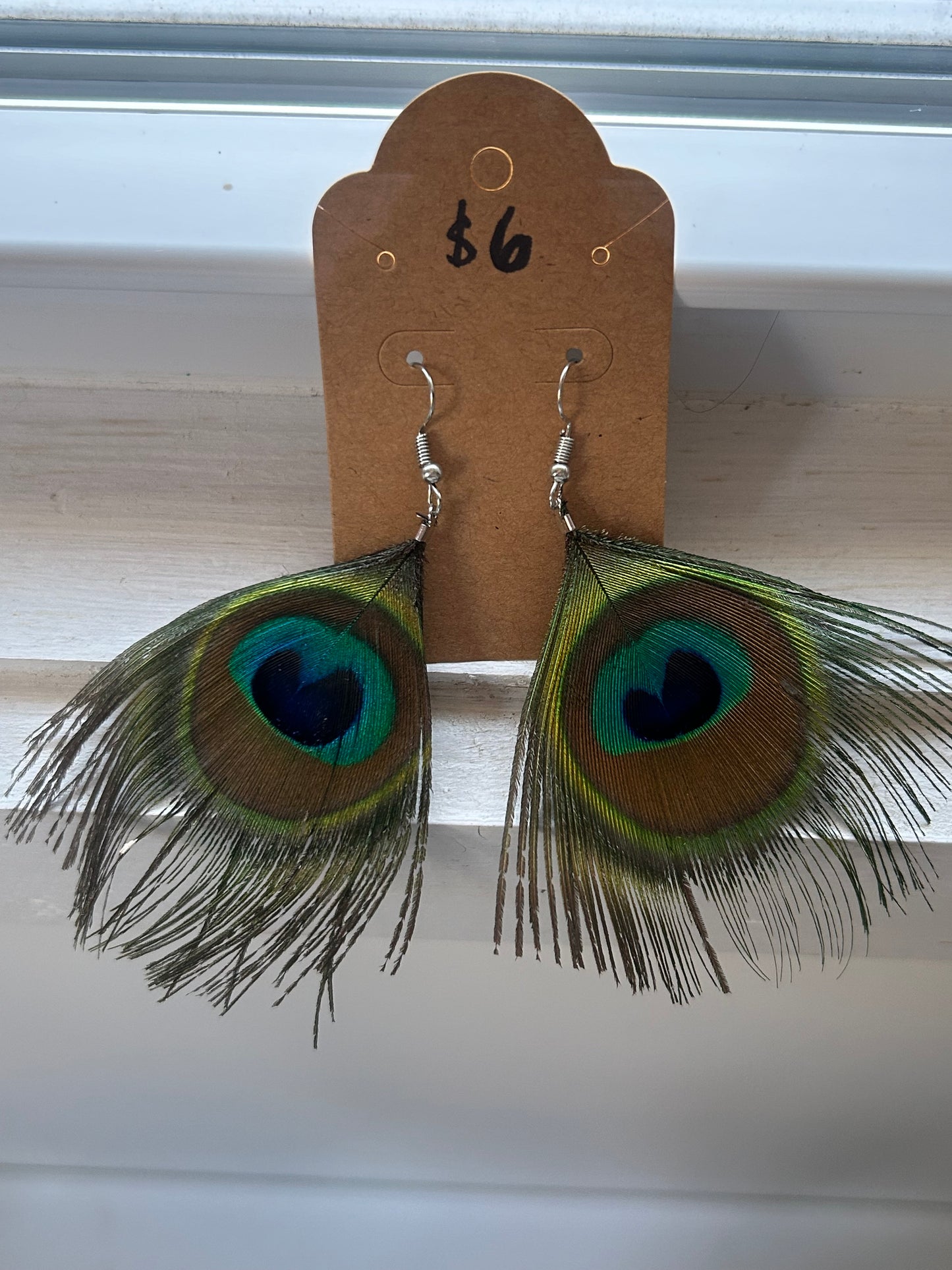 Peacock earrings