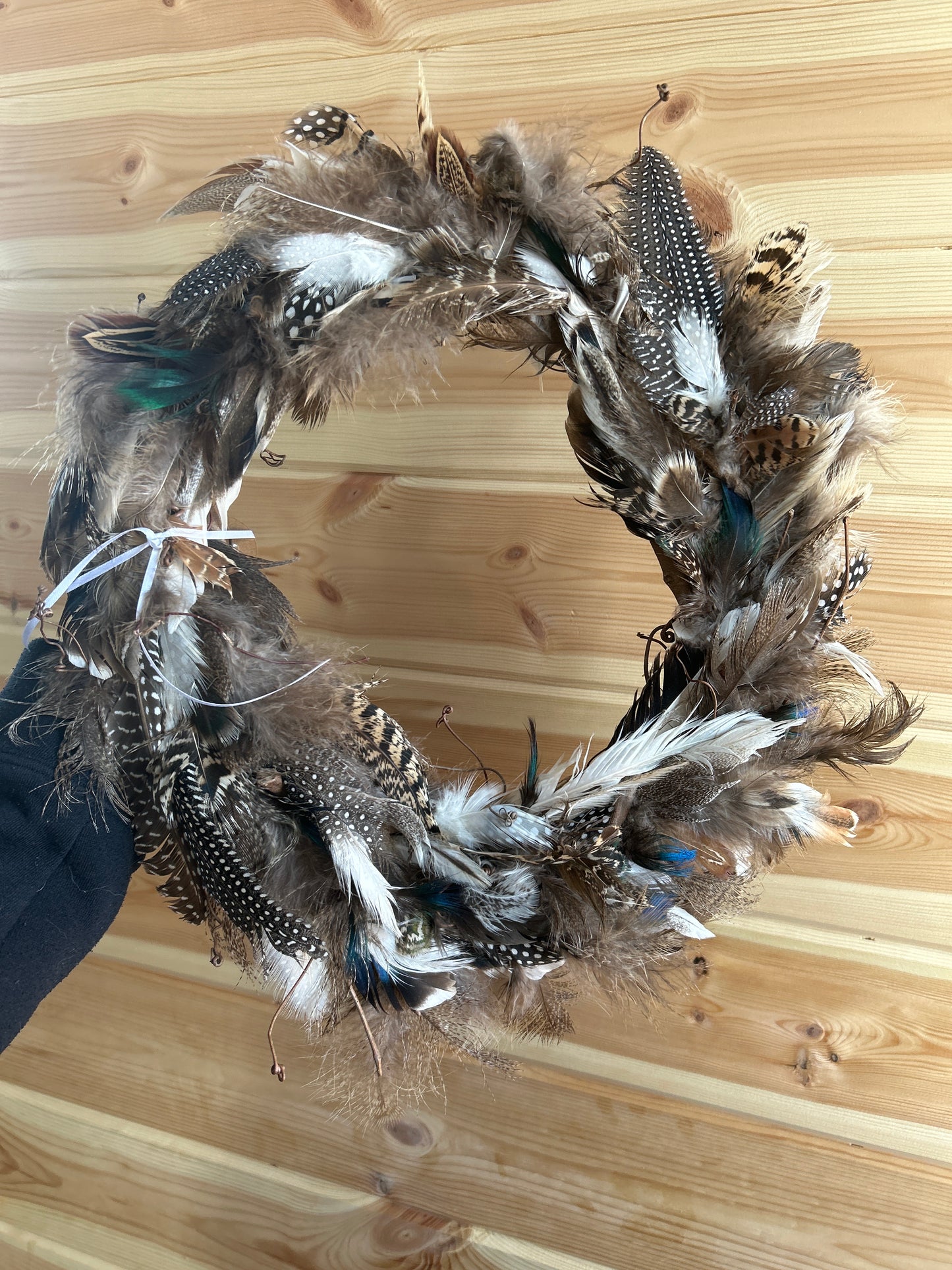 12 inch feather wreath option 5