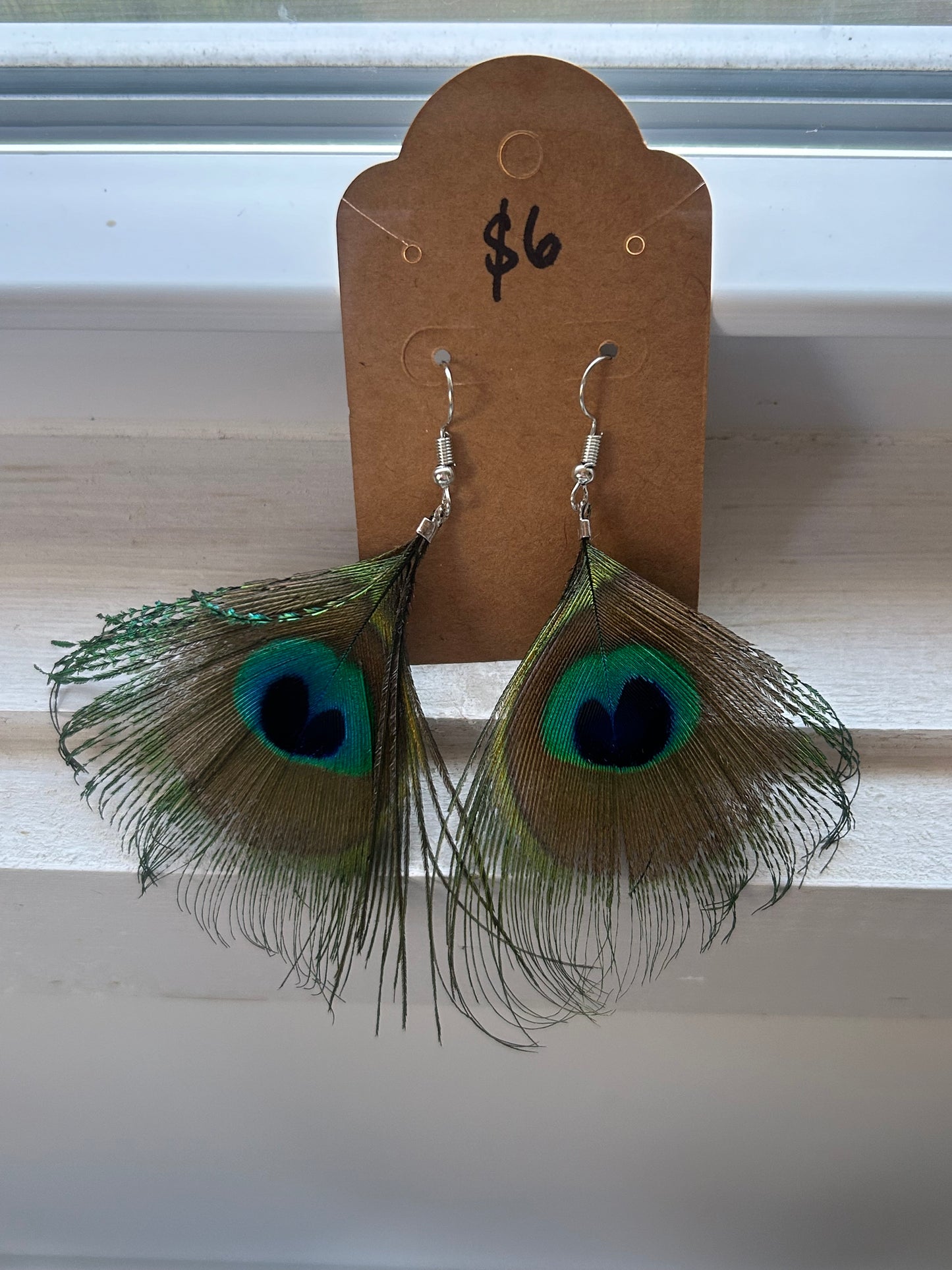 Peacock earrings